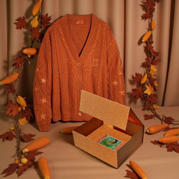 Taylor Swift The Life Of A Showgirl Cardigan Box Set XL - Picture 1 of 9